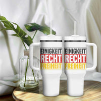 Proud Germany Tumbler With Handle Einigkeit Recht Freiheit German Flag - Wonder Print Shop