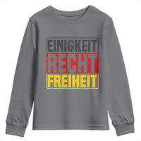 Proud Germany Youth Sweatshirt Einigkeit Recht Freiheit German Flag - Wonder Print Shop