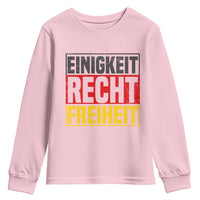 Proud Germany Youth Sweatshirt Einigkeit Recht Freiheit German Flag - Wonder Print Shop