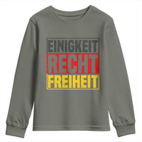 Proud Germany Youth Sweatshirt Einigkeit Recht Freiheit German Flag - Wonder Print Shop