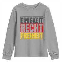 Proud Germany Youth Sweatshirt Einigkeit Recht Freiheit German Flag - Wonder Print Shop