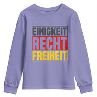 Proud Germany Youth Sweatshirt Einigkeit Recht Freiheit German Flag - Wonder Print Shop