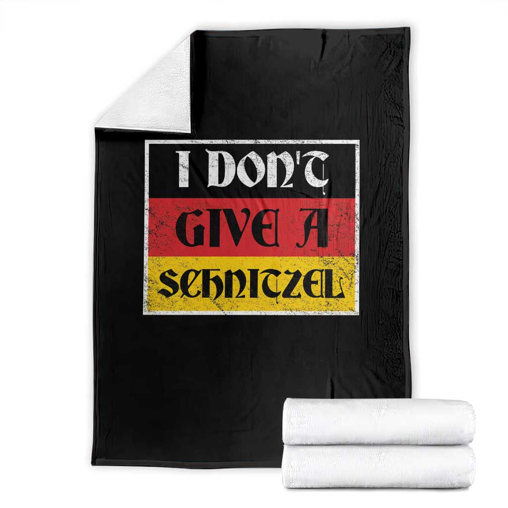 German Beer Drinking Throw Blanket I Don't Give A Schnitzel Oktoberfest - Wonder Print Shop