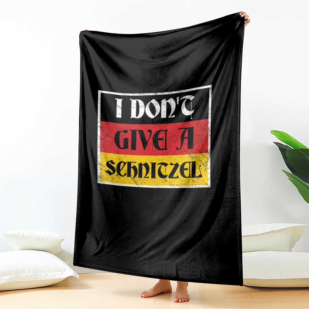 German Beer Drinking Throw Blanket I Don't Give A Schnitzel Oktoberfest - Wonder Print Shop