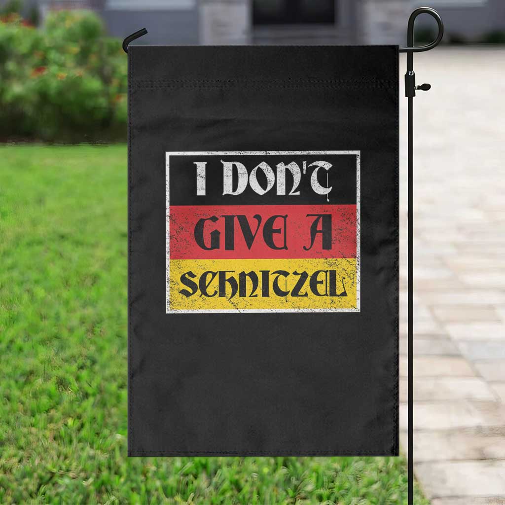German Beer Drinking Garden Flag I Don't Give A Schnitzel Oktoberfest - Wonder Print Shop