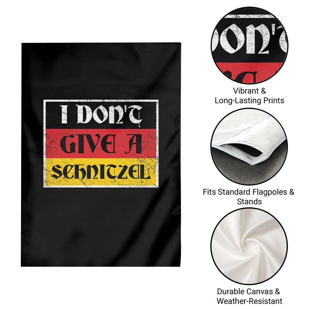 German Beer Drinking Garden Flag I Don't Give A Schnitzel Oktoberfest - Wonder Print Shop
