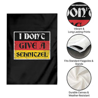 German Beer Drinking Garden Flag I Don't Give A Schnitzel Oktoberfest - Wonder Print Shop