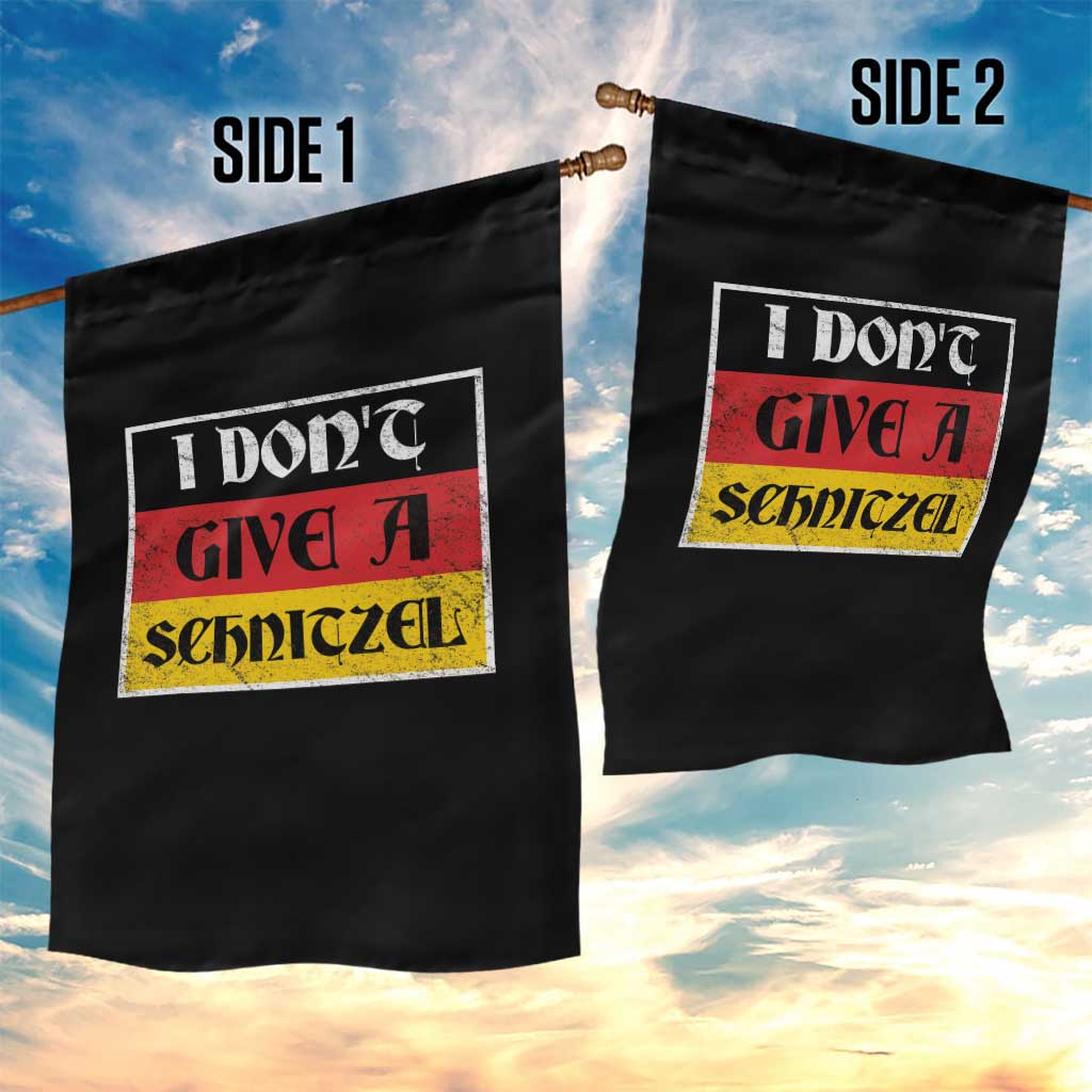 German Beer Drinking Garden Flag I Don't Give A Schnitzel Oktoberfest - Wonder Print Shop