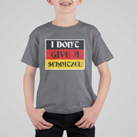 German Beer Drinking T Shirt For Kid I Don't Give A Schnitzel Oktoberfest - Wonder Print Shop