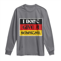 German Beer Drinking Long Sleeve Shirt I Don't Give A Schnitzel Oktoberfest - Wonder Print Shop