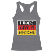 German Beer Drinking Racerback Tank Top I Don't Give A Schnitzel Oktoberfest - Wonder Print Shop