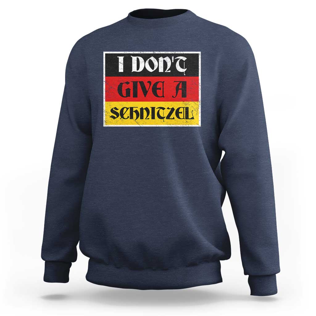 German Beer Drinking Sweatshirt I Don't Give A Schnitzel Oktoberfest - Wonder Print Shop