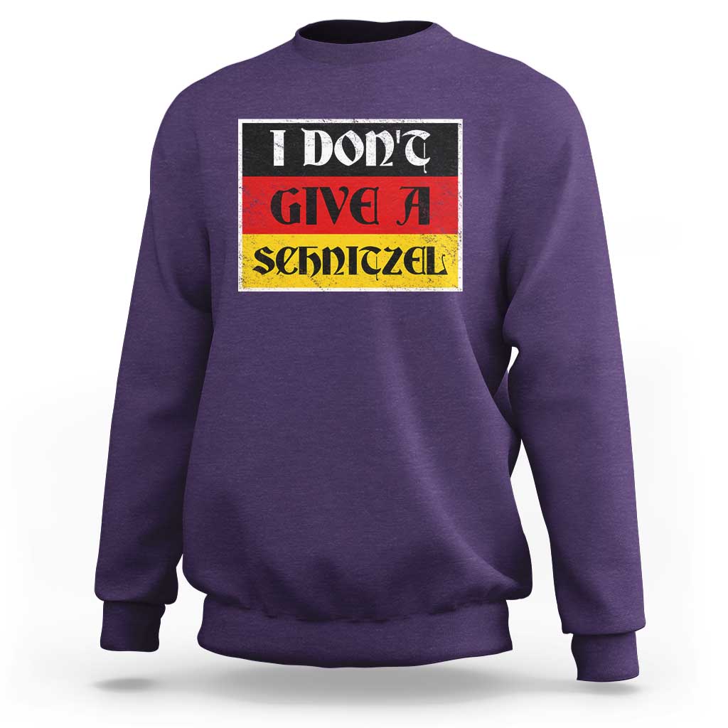 German Beer Drinking Sweatshirt I Don't Give A Schnitzel Oktoberfest - Wonder Print Shop