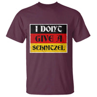 German Beer Drinking T Shirt I Don't Give A Schnitzel Oktoberfest - Wonder Print Shop