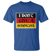 German Beer Drinking T Shirt I Don't Give A Schnitzel Oktoberfest - Wonder Print Shop
