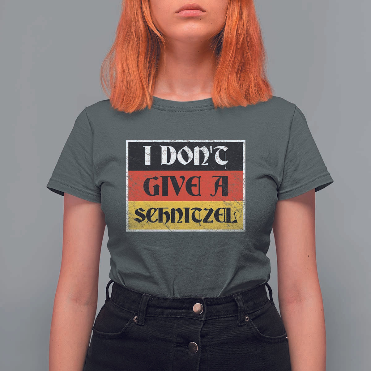 German Beer Drinking T Shirt For Women I Don't Give A Schnitzel Oktoberfest - Wonder Print Shop