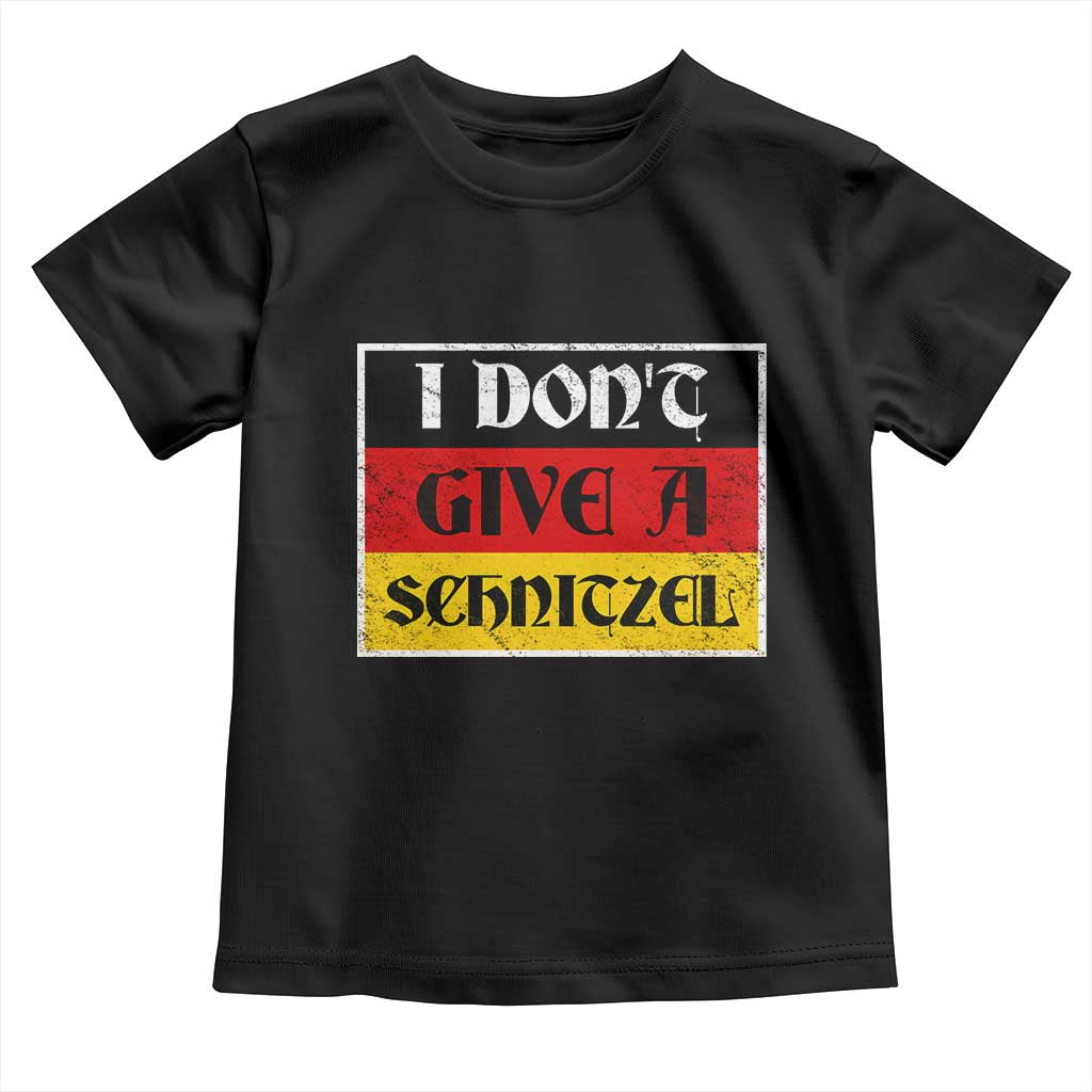 German Beer Drinking Toddler T Shirt I Don't Give A Schnitzel Oktoberfest - Wonder Print Shop