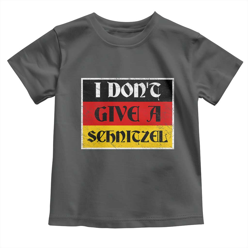 German Beer Drinking Toddler T Shirt I Don't Give A Schnitzel Oktoberfest - Wonder Print Shop