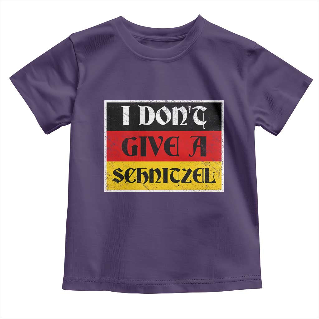 German Beer Drinking Toddler T Shirt I Don't Give A Schnitzel Oktoberfest - Wonder Print Shop