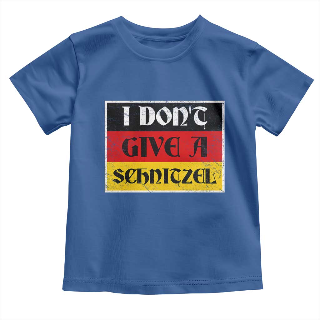 German Beer Drinking Toddler T Shirt I Don't Give A Schnitzel Oktoberfest - Wonder Print Shop