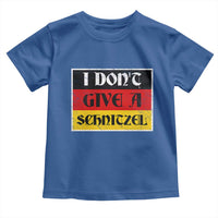 German Beer Drinking Toddler T Shirt I Don't Give A Schnitzel Oktoberfest - Wonder Print Shop