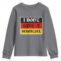 German Beer Drinking Youth Sweatshirt I Don't Give A Schnitzel Oktoberfest - Wonder Print Shop