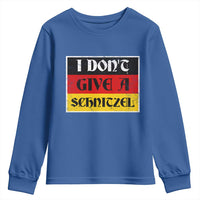 German Beer Drinking Youth Sweatshirt I Don't Give A Schnitzel Oktoberfest - Wonder Print Shop