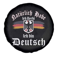 Proud Germany Spare Tire Cover Naturlich Bate Ich Recht Ich Bin Deutsch - Wonder Print Shop