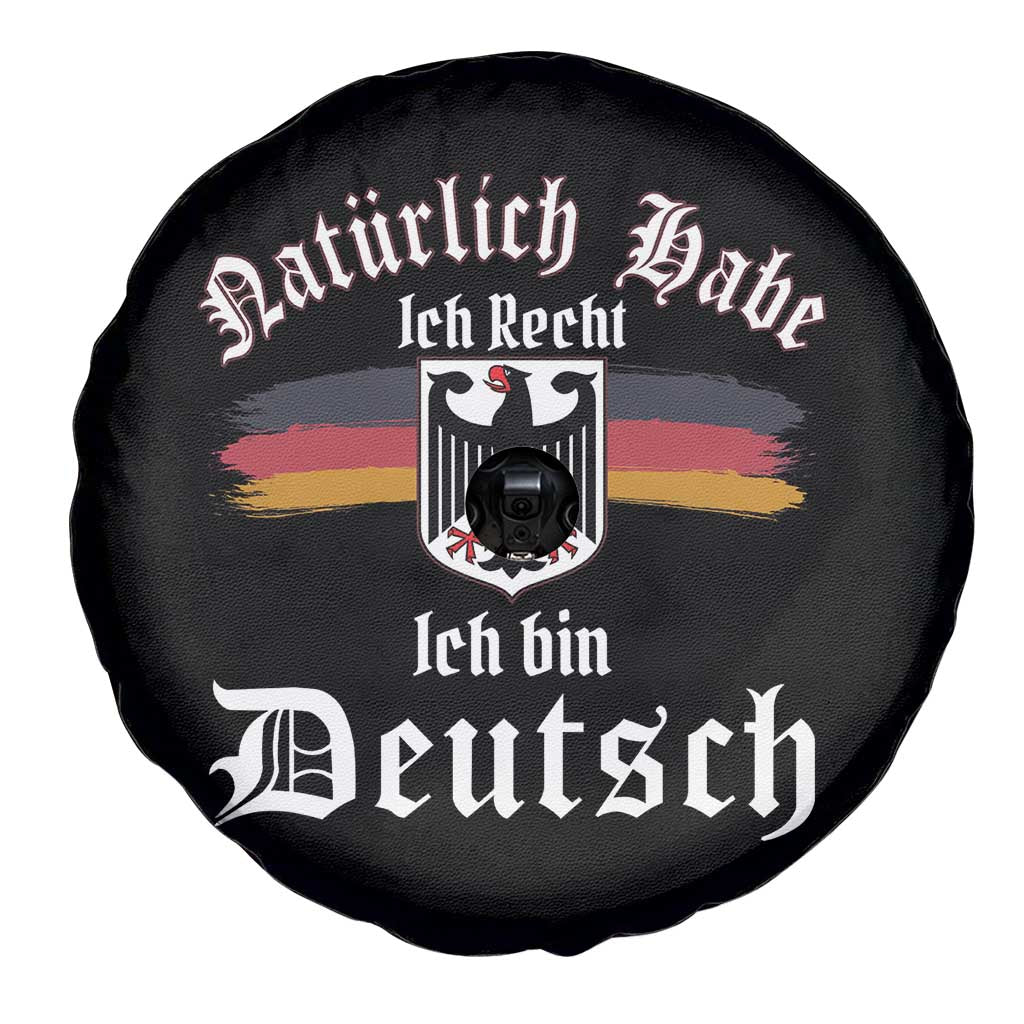 Proud Germany Spare Tire Cover Naturlich Bate Ich Recht Ich Bin Deutsch - Wonder Print Shop