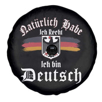 Proud Germany Spare Tire Cover Naturlich Bate Ich Recht Ich Bin Deutsch - Wonder Print Shop