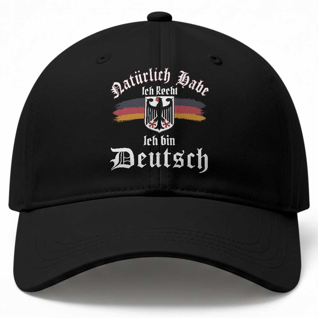 Proud Germany Baseball Cap Naturlich Bate Ich Recht Ich Bin Deutsch