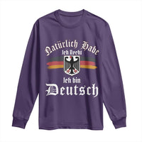 Proud Germany Long Sleeve Shirt Naturlich Bate Ich Recht Ich Bin Deutsch - Wonder Print Shop