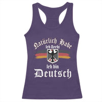 Proud Germany Racerback Tank Top Naturlich Bate Ich Recht Ich Bin Deutsch - Wonder Print Shop