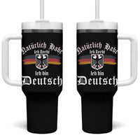 Proud Germany Tumbler With Handle Naturlich Bate Ich Recht Ich Bin Deutsch - Wonder Print Shop