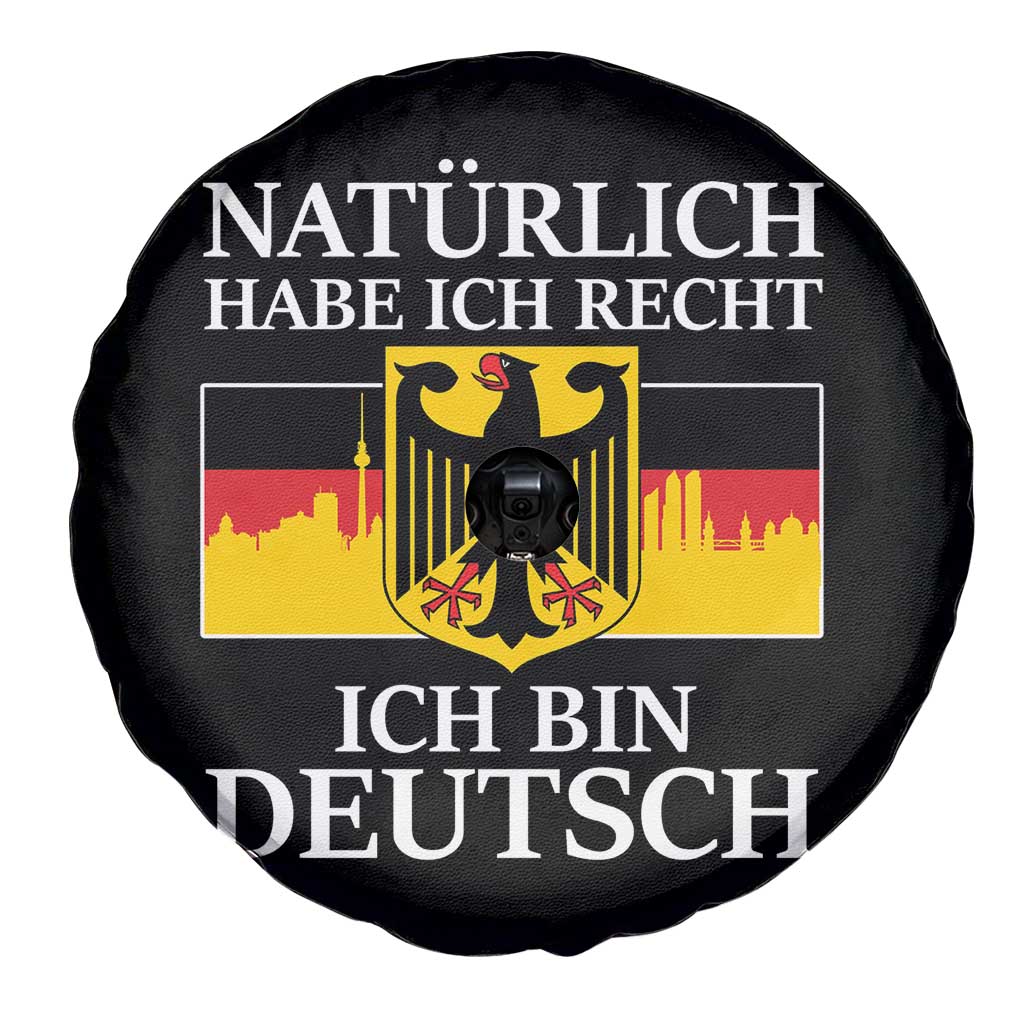 Proud Germany Spare Tire Cover Naturlich Habe Ich Recht Ich Bin Deutsch - Wonder Print Shop