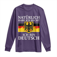 Proud Germany Long Sleeve Shirt Naturlich Habe Ich Recht Ich Bin Deutsch - Wonder Print Shop