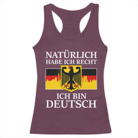 Proud Germany Racerback Tank Top Naturlich Habe Ich Recht Ich Bin Deutsch - Wonder Print Shop