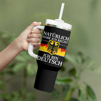 Proud Germany Tumbler With Handle Naturlich Habe Ich Recht Ich Bin Deutsch - Wonder Print Shop
