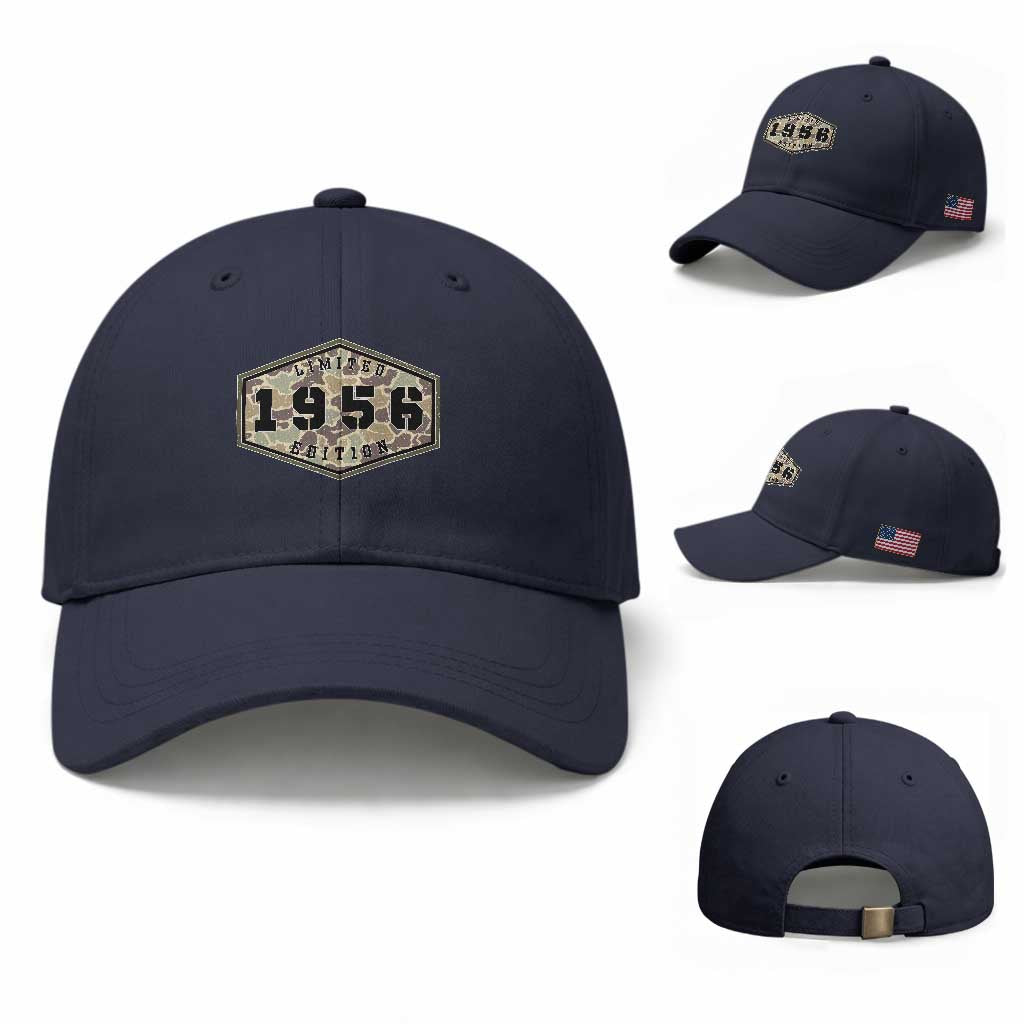 70th Birthday Hunting Baseball Cap 1956 Limited Edition Vintage Camouflage Gifts For Turning 70