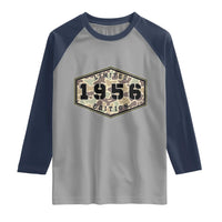 70th Birthday Hunting Raglan Shirt 1956 Limited Edition Vintage Camouflage Gifts For Turning 70