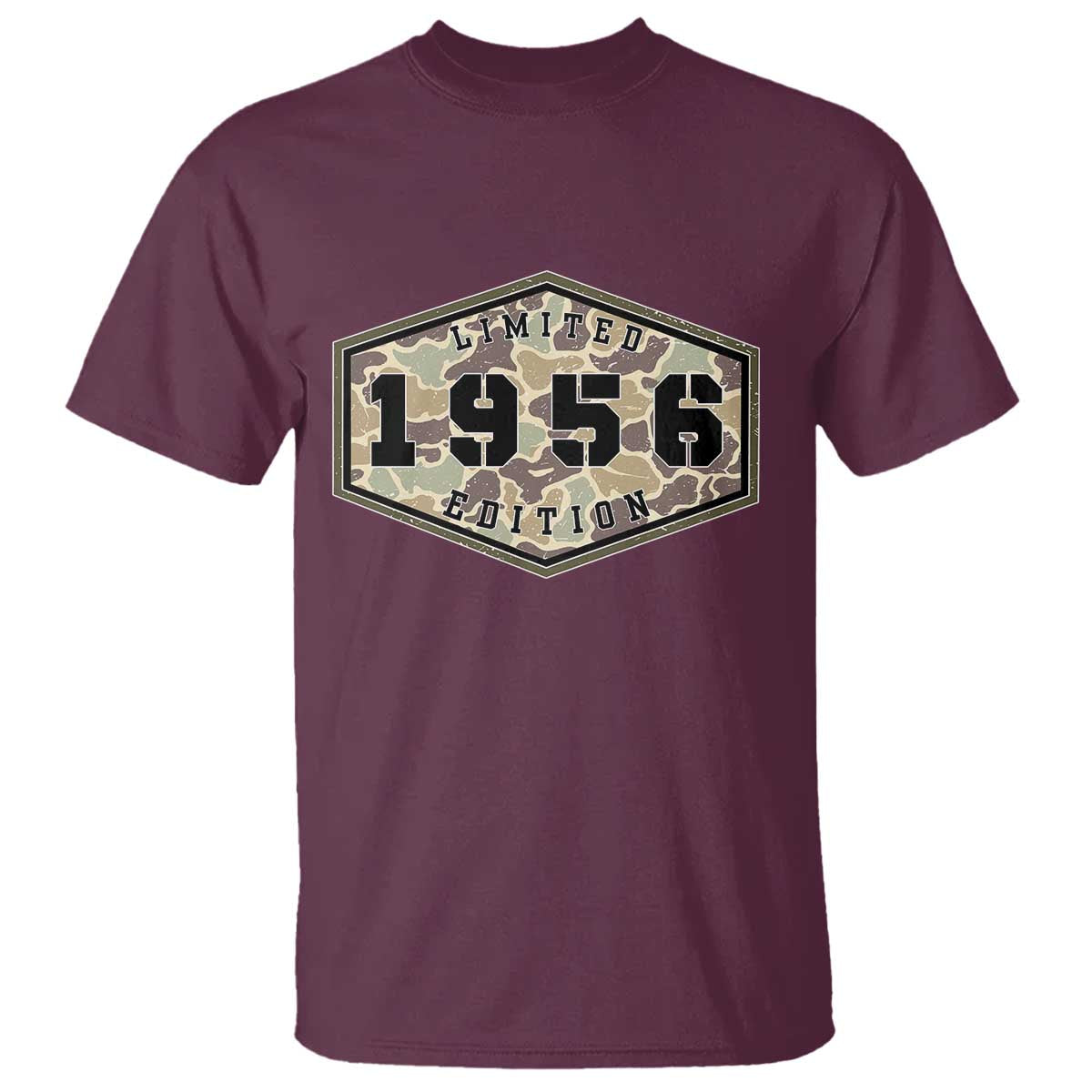 70th Birthday Hunting T Shirt 1956 Limited Edition Vintage Camouflage Gifts For Turning 70