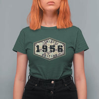 70th Birthday Hunting T Shirt For Women 1956 Limited Edition Vintage Camouflage Gifts For Turning 70