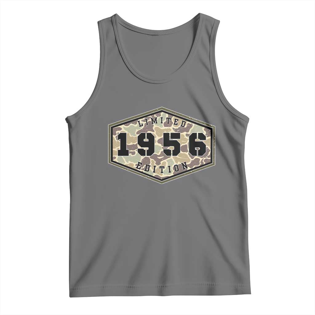 70th Birthday Hunting Tank Top 1956 Limited Edition Vintage Camouflage Gifts For Turning 70