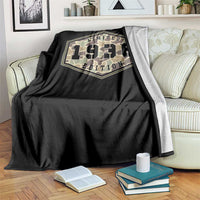 90th Birthday Hunting Throw Blanket 1936 Limited Edition Vintage Camouflage Gifts For Turning 90