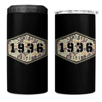 90th Birthday Hunting 4 in 1 Can Cooler Tumbler 1936 Limited Edition Vintage Camouflage Gifts For Turning 90