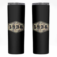 90th Birthday Hunting Skinny Tumbler 1936 Limited Edition Vintage Camouflage Gifts For Turning 90