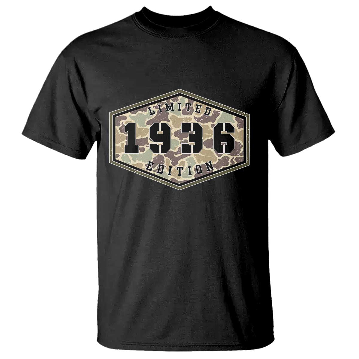 90th Birthday Hunting T Shirt 1936 Limited Edition Vintage Camouflage Gifts For Turning 90