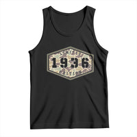 90th Birthday Hunting Tank Top 1936 Limited Edition Vintage Camouflage Gifts For Turning 90