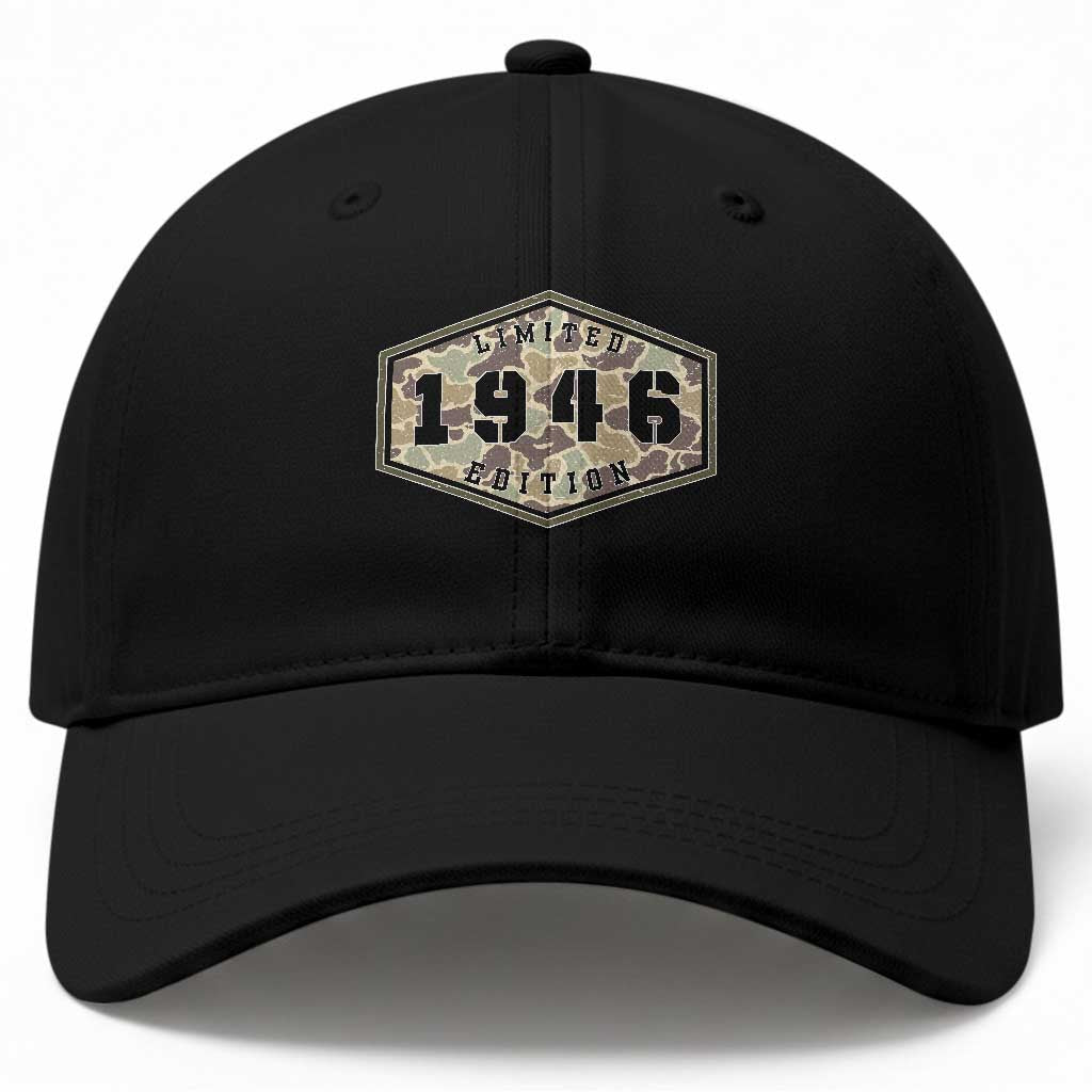 80th Birthday Hunting Baseball Cap 1946 Limited Edition Vintage Camouflage Gifts For Turning 80