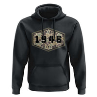 80th Birthday Hunting Hoodie 1946 Limited Edition Vintage Camouflage Gifts For Turning 80